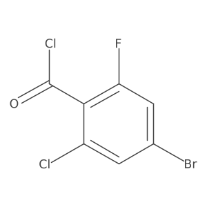 4-Bromo-2-chloro-6-fluorobenzoyl chloride结构式
