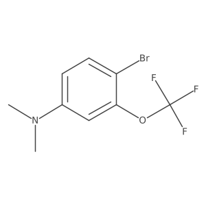 1-Bromo-4-dimethylamino-2-(trifluoromethoxy)benzene结构式
