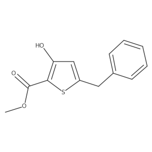 Methyl 3-hydroxy-5-(phenylmethyl)-2-thiophenecarboxylate Structure