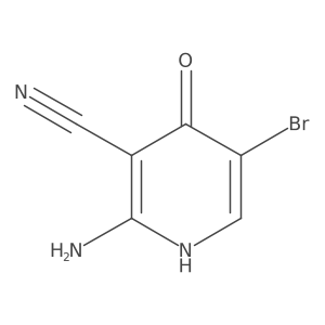 2-Amino-5-bromo-4-oxo-1,4-dihydro-pyridine-3-carbonitrile Structure
