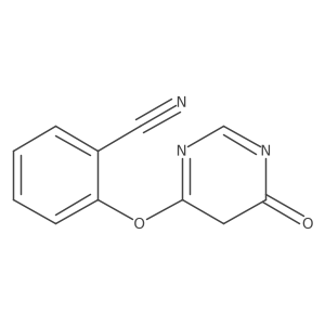 2-[(6-Oxo-5,6-dihydro-4-pyrimidinyl)oxy]benzonitrile结构式