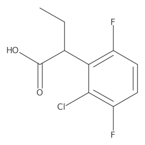 2-(2-Chloro-3,6-difluorophenyl)butanoic acid Structure