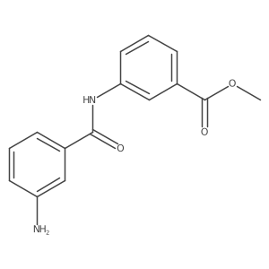 Methyl 3-(3-aminobenzamido)benzoate结构式