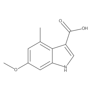 6-methoxy-4-methyl-1H-indole-3-carboxylic acid结构式