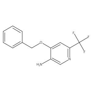 4-(Benzyloxy)-6-(trifluoromethyl)pyridin-3-amine Structure