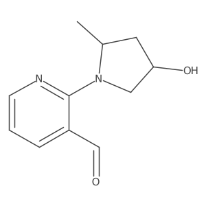 2-(4-Hydroxy-2-methylpyrrolidin-1-yl)pyridine-3-carbaldehyde Structure