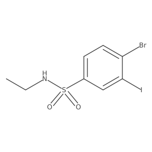 4-Bromo-N-ethyl-3-iodobenzene-1-sulfonamide Structure