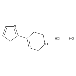 2-(1,2,3,6-Tetrahydropyridin-4-yl)thiazole dihydrochloride Structure