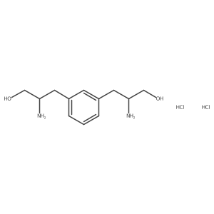 2-Amino-3-[3-(2-amino-3-hydroxypropyl)phenyl]propan-1-ol dihydrochloride结构式