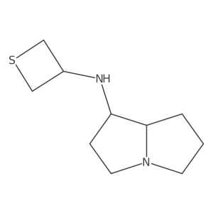 N-(Thietan-3-yl)hexahydro-1H-pyrrolizin-1-amine结构式