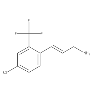3-[4-Chloro-2-(trifluoromethyl)phenyl]prop-2-en-1-amine Structure
