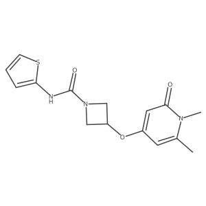 3-[(1,6-dimethyl-2-oxo-1,2-dihydropyridin-4-yl)oxy]-N-(thiophen-2-yl)azetidine-1-carboxamide Structure