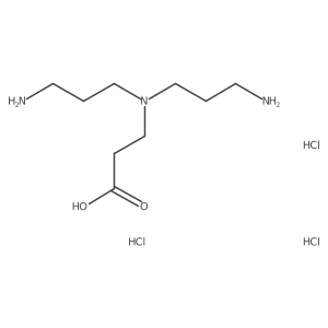 3-[Bis(3-aminopropyl)amino]propanoic acid trihydrochloride结构式