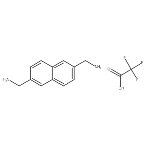 Naphthalene-2,6-diyldimethanamine 2,2,2-trifluoroacetate结构式