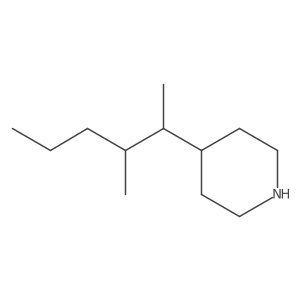 4-(3-Methylhexan-2-yl)piperidine Structure