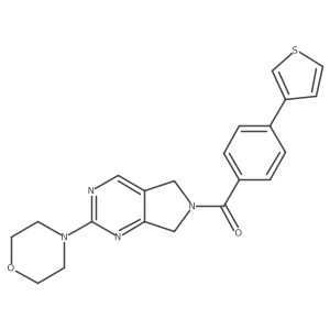 (2-morpholino-5H-pyrrolo[3,4-d]pyrimidin-6(7H)-yl)(4-(thiophen-3-yl)phenyl)methanone Structure