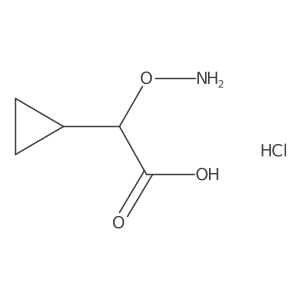 2-(Aminooxy)-2-cyclopropylacetic acid hydrochloride结构式