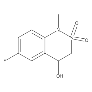 6-fluoro-4-hydroxy-1-methyl-3,4-dihydro-1H-benzo[c][1,2]thiazine 2,2-dioxide Structure