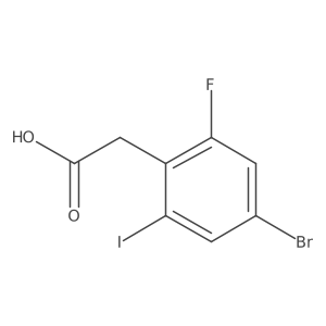 2-(4-Bromo-2-fluoro-6-iodophenyl)acetic acid结构式