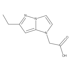 2-(6-ethyl-1H-imidazo[1,2-b]pyrazol-1-yl)acetic acid Structure