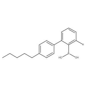 (3-Fluoro-4'-pentyl-[1,1'-biphenyl]-2-yl)boronic acid Structure