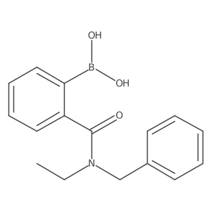 (2-(Benzyl(ethyl)carbamoyl)phenyl)boronic acid Structure