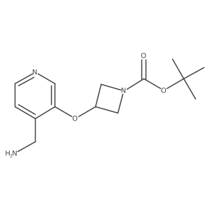 Tert-butyl 3-((4-(aminomethyl)pyridin-3-yl)oxy)azetidine-1-carboxylate Structure