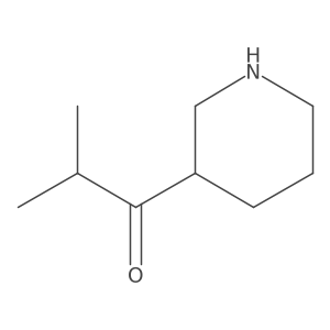 2-methyl-1-[(3S)-piperidin-3-yl]propan-1-one结构式
