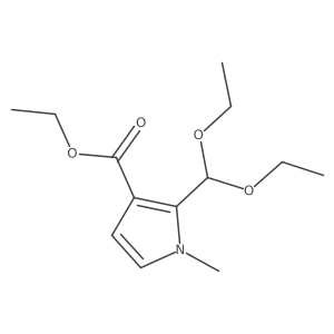 ethyl 2-(diethoxymethyl)-1-methyl-1H-pyrrole-3-carboxylate Structure