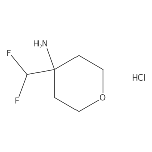 4-(Difluoromethyl)oxan-4-amine hydrochloride Structure