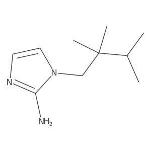 1-(2,2,3-trimethylbutyl)-1H-imidazol-2-amine结构式