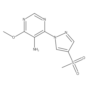 4-(4-methanesulfonyl-1H-pyrazol-1-yl)-6-methoxypyrimidin-5-amine Structure