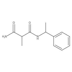 2-methyl-N'-(1-phenylethyl)propanediamide结构式