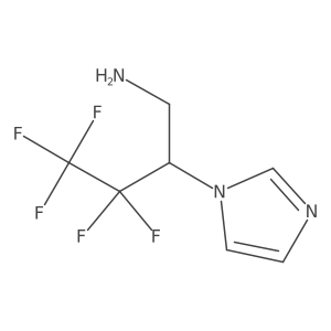 3,3,4,4,4-pentafluoro-2-(1H-imidazol-1-yl)butan-1-amine Structure