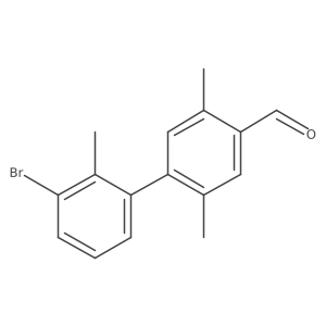 4-(3-Bromo-2-methylphenyl)-2,5-dimethylbenzaldehyde结构式