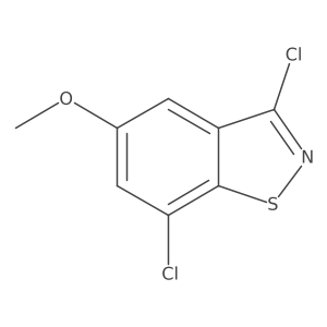 3,7-Dichloro-5-methoxy-1,2-benzothiazole结构式