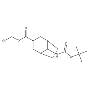 Chloromethyl 8-{[(tert-butoxy)carbonyl]amino}bicyclo[3.2.1]octane-3-carboxylate结构式