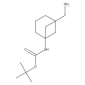 tert-Butyl N-[5-(aminomethyl)norpinan-1-yl]carbamate Structure