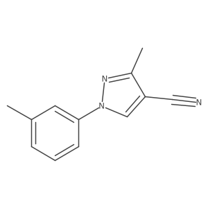3-methyl-1-(3-methylphenyl)-1H-pyrazole-4-carbonitrile Structure