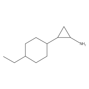 2-(4-Ethylcyclohexyl)cyclopropan-1-amine Structure