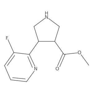 Methyl 4-(3-fluoropyridin-2-yl)pyrrolidine-3-carboxylate Structure