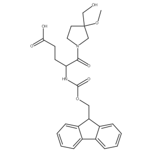 4-({[(9H-fluoren-9-yl)methoxy]carbonyl}amino)-5-[3-(hydroxymethyl)-3-methoxypyrrolidin-1-yl]-5-oxopentanoic acid结构式