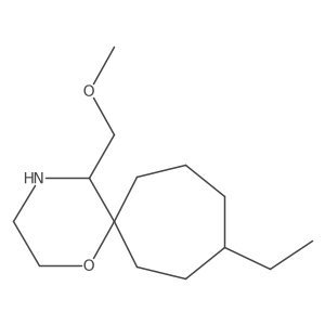 9-Ethyl-5-(methoxymethyl)-1-oxa-4-azaspiro[5.6]dodecane Structure