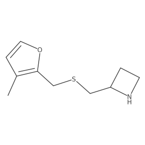 2-({[(3-Methylfuran-2-yl)methyl]sulfanyl}methyl)azetidine结构式