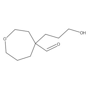 4-(3-Hydroxypropyl)oxepane-4-carbaldehyde结构式