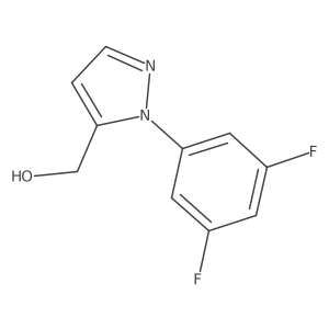 [1-(3,5-difluorophenyl)-1H-pyrazol-5-yl]methanol结构式