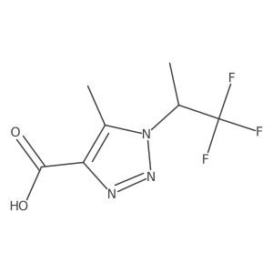 5-methyl-1-(1,1,1-trifluoropropan-2-yl)-1H-1,2,3-triazole-4-carboxylic acid Structure