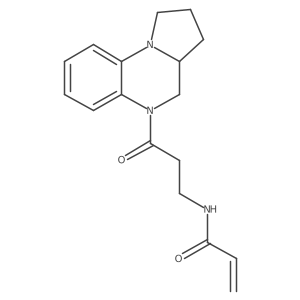 N-[3-(2,3,3a,4-Tetrahydro-1H-pyrrolo[1,2-a]quinoxalin-5-yl)-3-oxopropyl]prop-2-enamide Structure