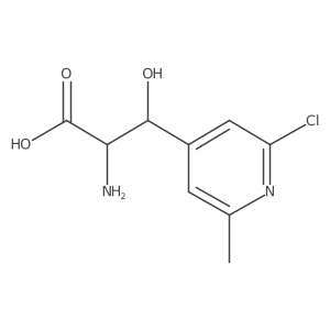 2-Amino-3-(2-chloro-6-methylpyridin-4-yl)-3-hydroxypropanoic acid Structure