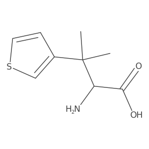 2-Amino-3-methyl-3-(thiophen-3-yl)butanoic acid Structure